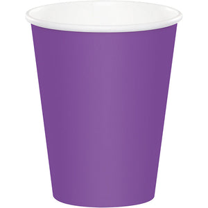 Bulk Pack of 48 Amethyst Hot/Cold Paper Cups 9 Oz