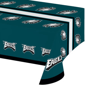 Bulk Pack of 2 Philadelphia Eagles Plastic Table Cover, 54" X 102"