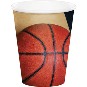 Bulk Pack of 16 Sports Fanatic Basketball Hot/Cold Paper Cups 9 Oz