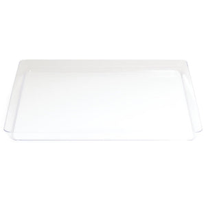 Bulk Pack of 2 Clear Plastic Tray 11.5"