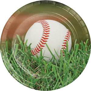 Bulk Pack of 16 Baseball Paper Plates