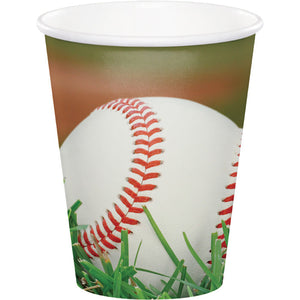 Bulk Pack of 16 Sports Fanatic Baseball Hot/Cold Paper Cups 9 Oz