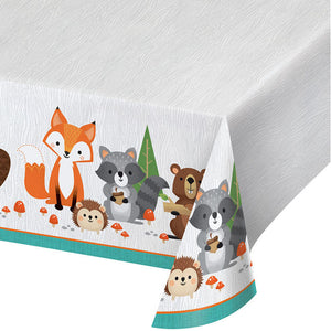 Bulk Pack of 2 Wild One Woodland Plastic Table Cover