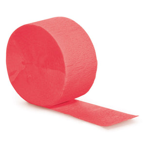 Bulk Pack of 5 Coral Crepe Streamers 81 ft