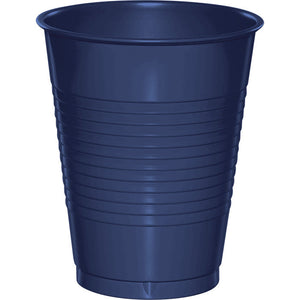 Bulk Pack of 40 Navy Blue 16 Oz Plastic Cups