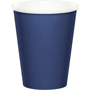 Bulk Pack of 48 Navy Hot/Cold Paper Cups 9 Oz