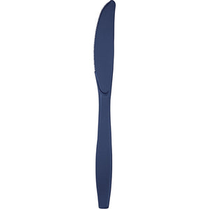 Bulk Pack of 48 Navy Blue Plastic Knives