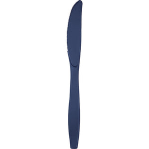 Bulk Pack of 100 Navy Blue Plastic Knives