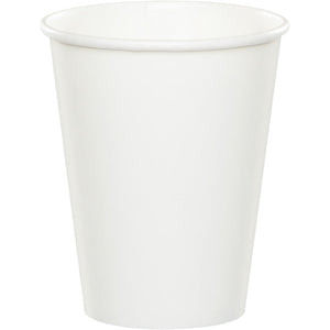 Bulk Pack of 48 White Hot/Cold Paper Cups 9 Oz