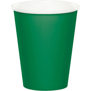 Bulk Pack of 48 Emerald Green Hot/Cold Paper Cups 9 Oz