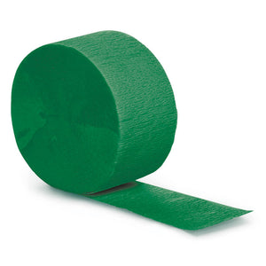 Bulk Pack of 5 Emerald Green Crepe Streamers 81 ft