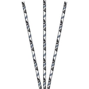 Bulk Pack of 48 Las Vegas Raiders Paper Straws