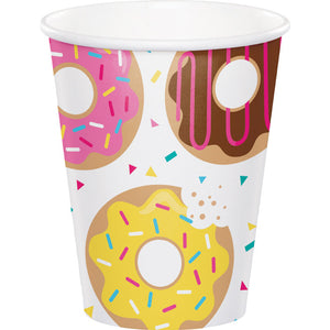 Bulk Pack of 16 Donut Time Hot/Cold Paper Cups 9 Oz