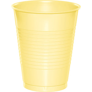 Bulk Pack of 40 Mimosa Yellow 16 Oz Plastic Cups