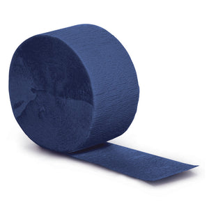 Bulk Pack of 5 Navy Crepe Streamers 81 ft