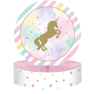 Bulk Pack of 2 Sparkle Unicorn Centerpiece