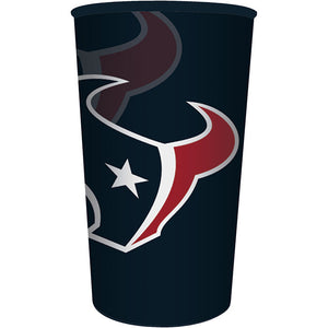 Bulk Pack of 3 Houston Texans 22 Oz Plastic Cup