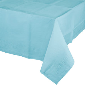 Bulk Pack of 2 Pastel Blue Tablecover 54"X 108" Polylined Tissue