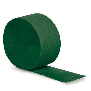 Bulk Pack of 5 Hunter Green Crepe Streamers 81 ft