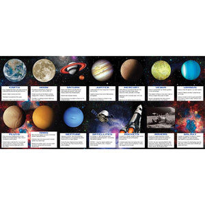 Bulk Pack of 28 Space Blast Favor Fact Cards