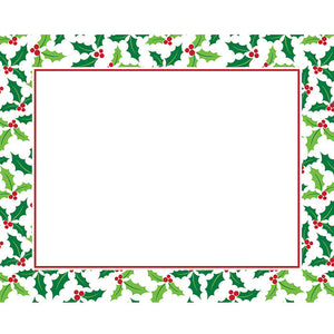 Bulk Pack of 24 Holly Placemats