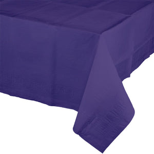 Bulk Pack of 2 Purple Tablecover 54"X 108" Polylined Tissue