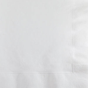 Bulk Pack of 100 White Beverage Napkin 2Ply