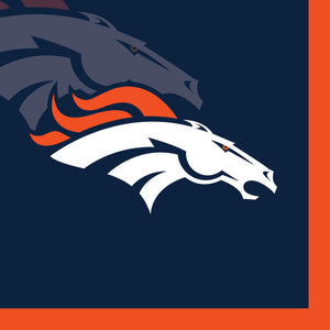 Bulk Pack of 48 Denver Broncos Beverage Napkins