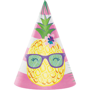 Bulk Pack of 16 Pineapple Party Hats