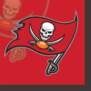 Bulk Pack of 48 Tampa Bay Buccaneers Beverage Napkins