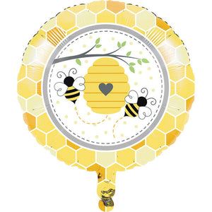 Bulk Pack of 2 Bumblebee Baby Metallic Balloon 18"