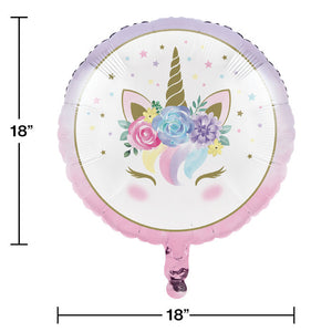 Bulk Pack of 2 Unicorn Baby Shower Mylar Balloon