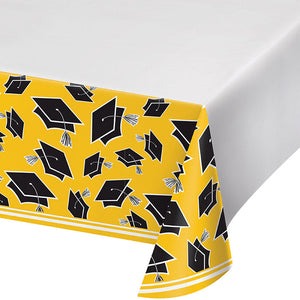 Bulk Pack of 2 Yellow Graduation Table Cover