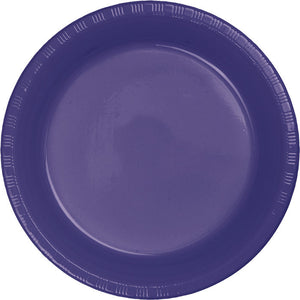 Bulk Pack of 40 Purple Plastic Dessert Plates