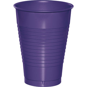 Bulk Pack of 40 Purple 12 Oz Plastic Cups