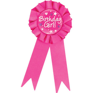 Bulk Pack of 2 Birthday Girl Award Ribbon