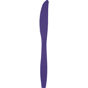 Bulk Pack of 48 Purple Plastic Knives