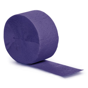 Bulk Pack of 5 Purple Crepe Streamers 81 ft