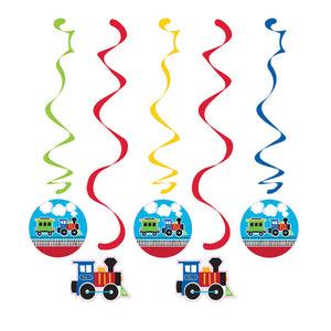 Bulk Pack of 10 All Aboard Train Dizzy Danglers