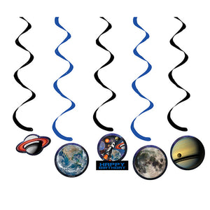 Bulk Pack of 10 Space Blast Dizzy Danglers