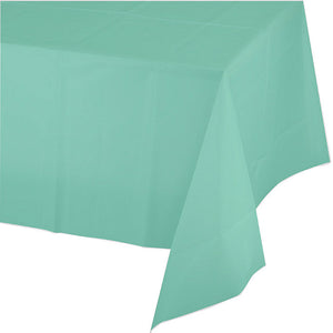 Bulk Pack of 2 Fresh Mint Tablecover Plastic 54" X 108"