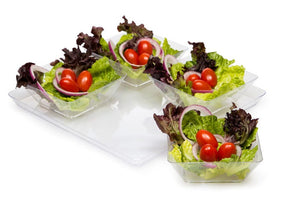 Bulk Pack of 2 Clear Plastic Tray 11.5"