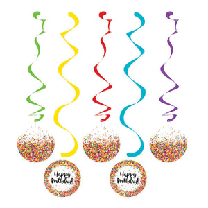 Bulk Pack of 10 Confetti Sprinkles Dizzy Danglers