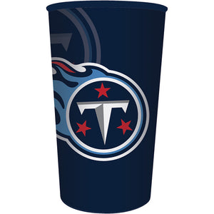 Bulk Pack of 3 Tennessee Titans 22 Oz Plastic Cup