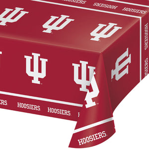 Bulk Pack of 2 Indiana Hoosiers Plastic Table Cover, 54"x108"