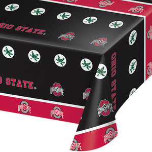 Bulk Pack of 2 Ohio State Buckeyes Plastic Table Cover, 54"x108"