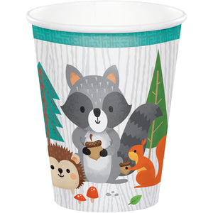 Bulk Pack of 16 Wild One Woodland Paper Cups