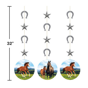 Bulk Pack of 6 Horse & Pony Hanging Cutouts