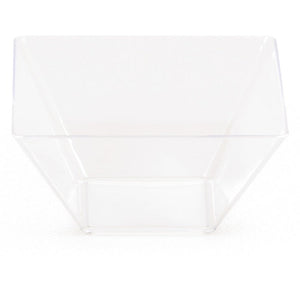 Bulk Pack of 16 Clear 3.5" Plastic Bowl