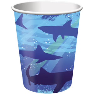 Bulk Pack of 16 Shark Splash Hot/Cold Paper Cups 9 Oz